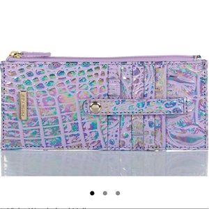 *n0 0ffer$ - sold$0ut NWT BRAHMIN VIOLET WONDERLAND SLIM WALLET wallet
